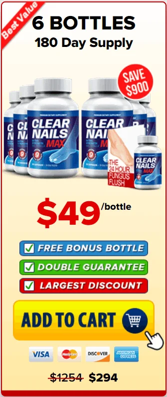 Clear Nails Max - 6 Bottle Pack